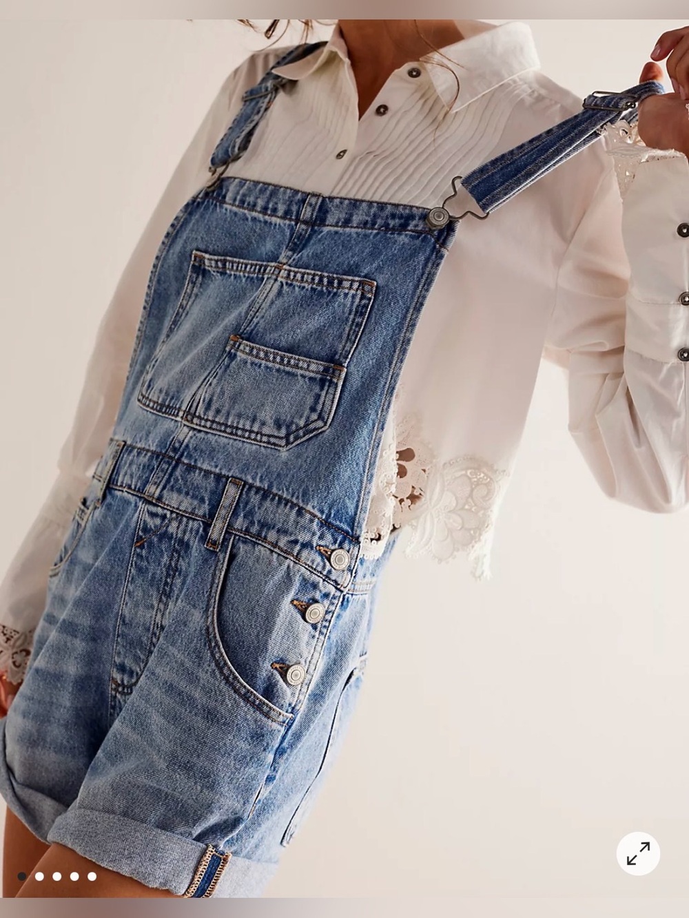 Free People We The Free Ziggy Shortalls. NWT. Follow your heart